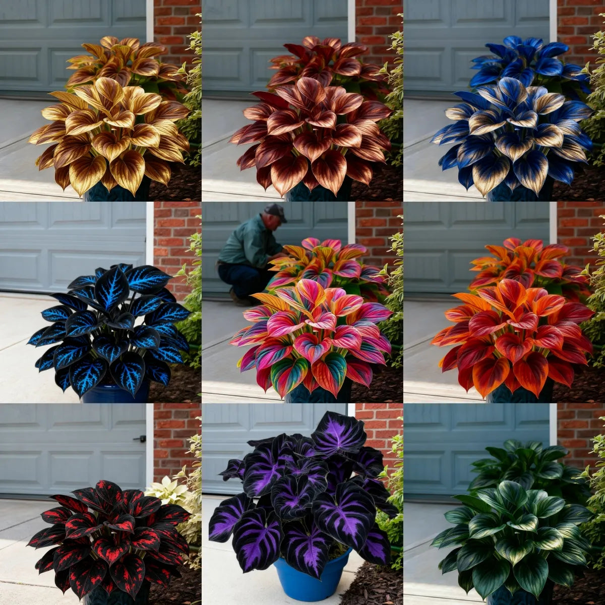 🌈🔥 Limited Edition Rainbow Flame Hostas -Rare Multicolor Foliage. Exclusive to Our Store 🌸